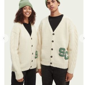 Scotch & Soda Limited-Edition Unisex Wool Cardigan size M
